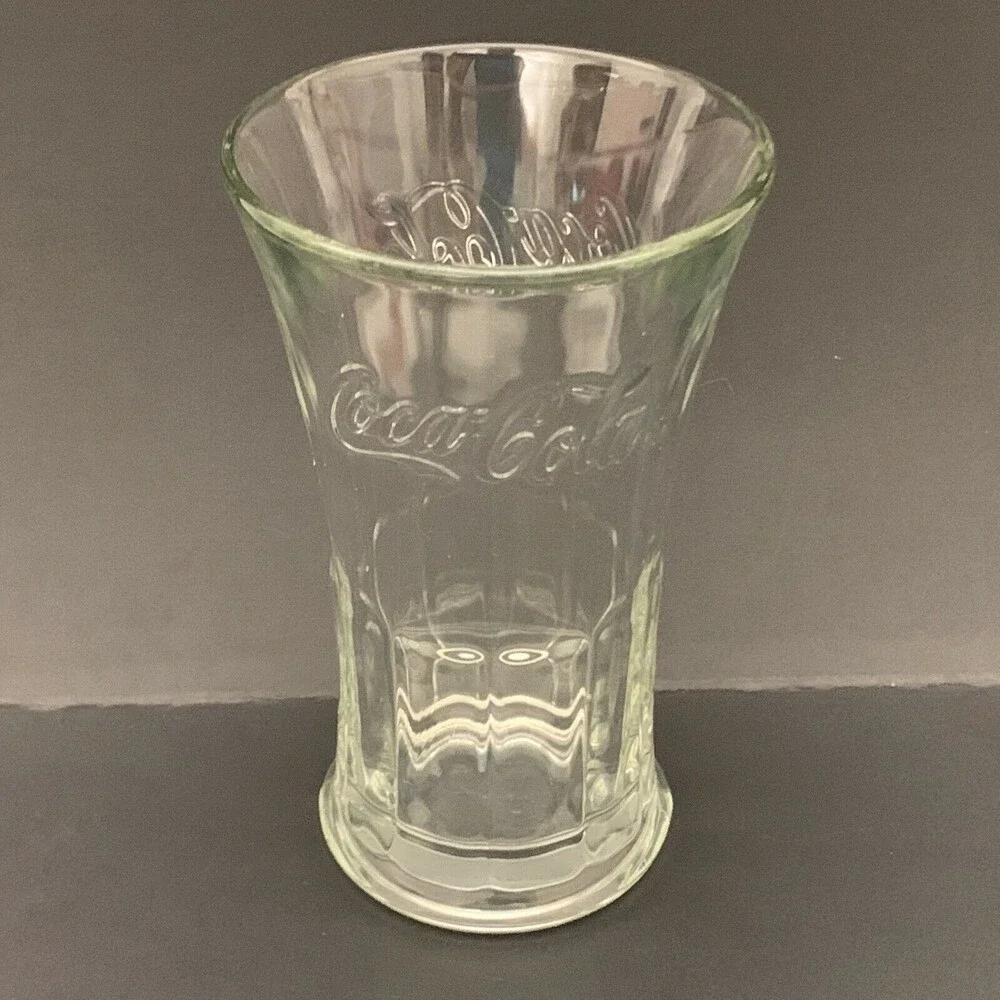 Libbey Coca Cola Clear Glass Flared Heavy 6‎ 1/4